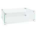 Easyfires Glasombouw 55 x 30 cm Zilver