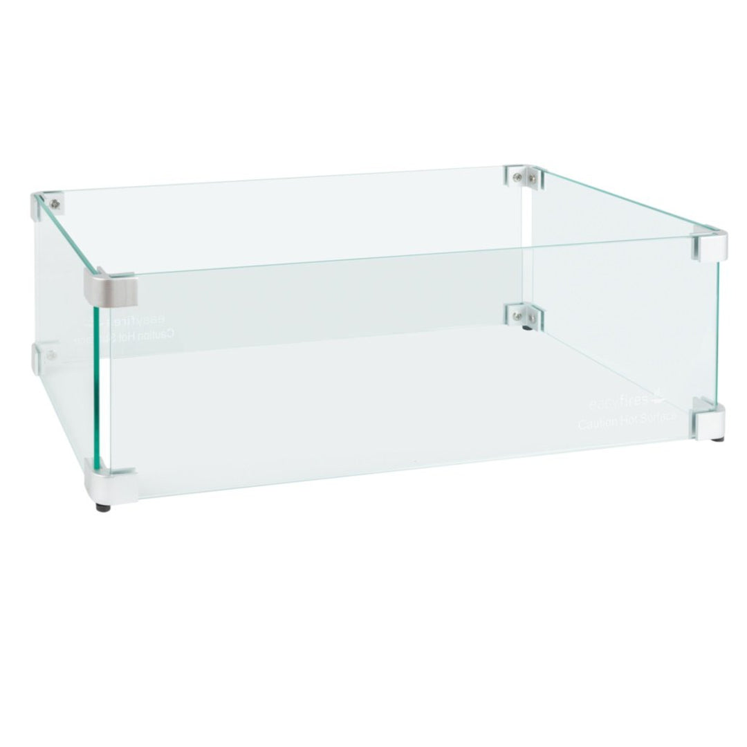Easyfires Glasombouw 55 x 30 cm Zilver