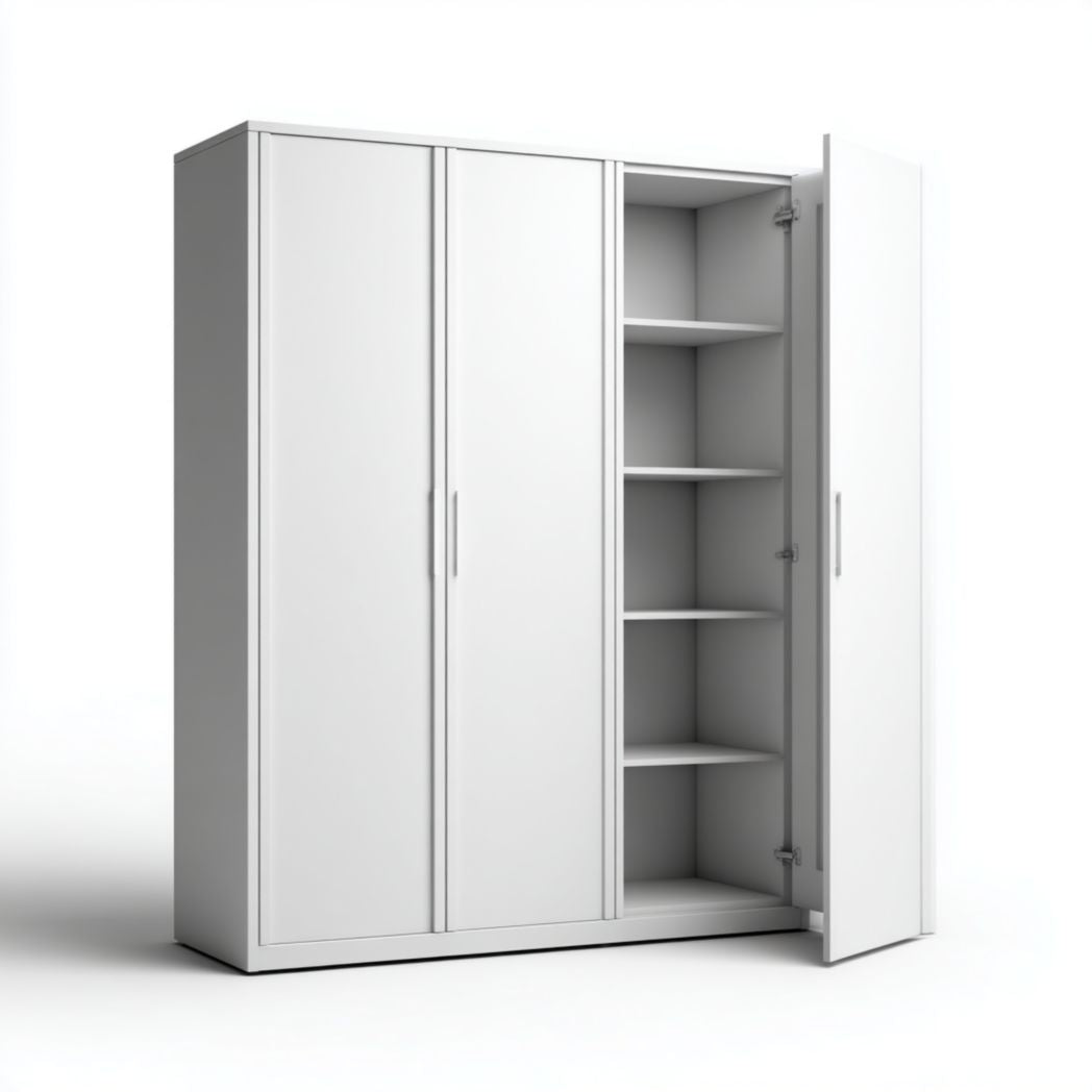 Küchenschrank aus Melamin für die Aufbewahrung von Geschirr und Lebensmitteln 180 x 80 x 40