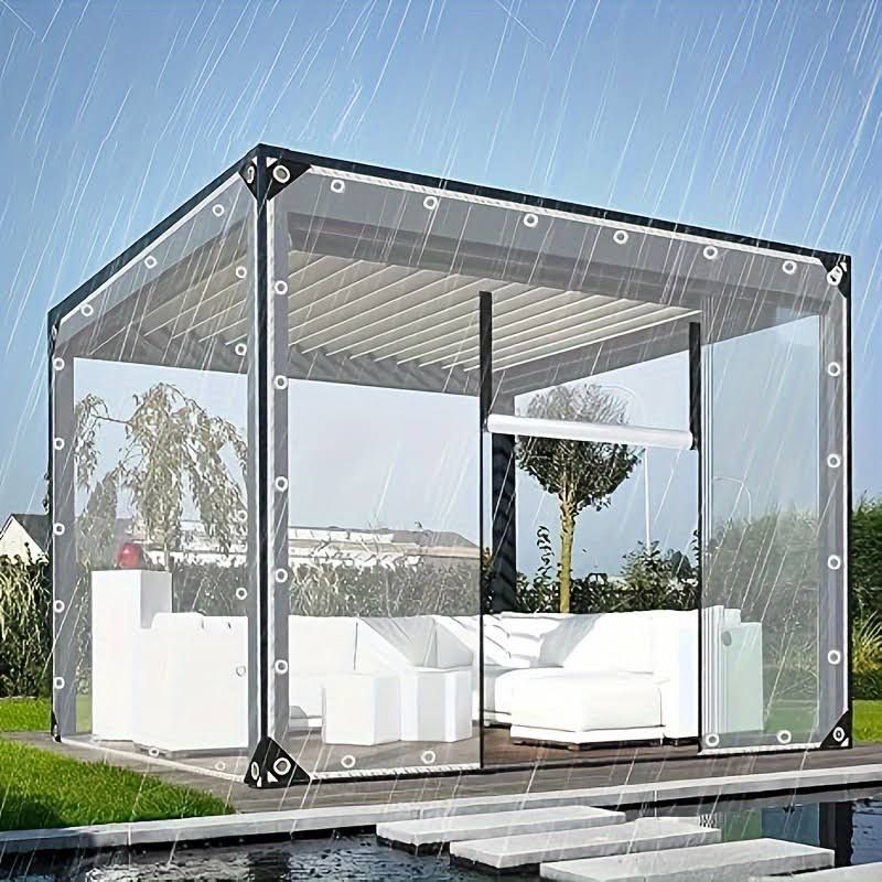 Gazebo 2x3 imperméable, Tonnelle 3x3, Tonnelle imperméable, Auvent de Jardin Extérieur - Abri de Terrasse Imperméable 4 Saisons avec Filet Anti(Noir/Translucide)
