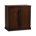 Buffet en bois marron foncé 2 portes 80x40x90 cm(Marron Foncé)