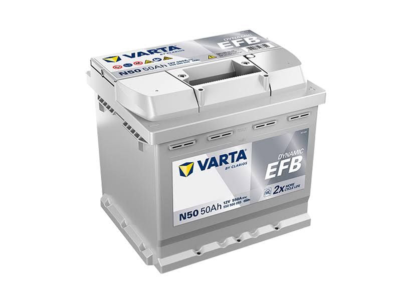 Batterie Voiture Varta Startstop Efb N50 550500055d842(Gris)