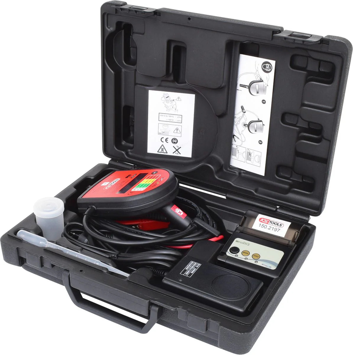 KS TOOLS Testeur de liquide de frein avec imprimante, 2 pcs  ( 150.2198 )(défaut)