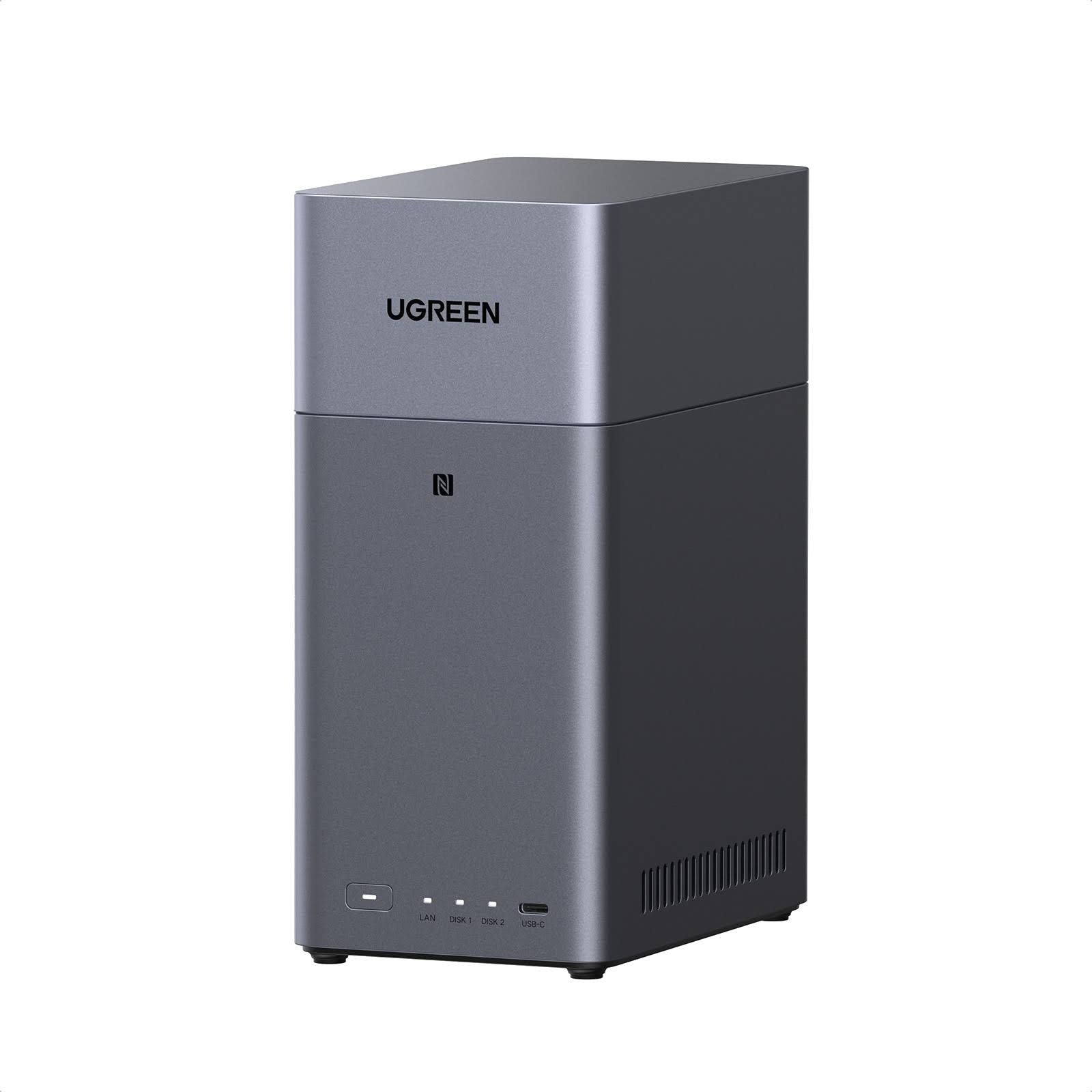 2Bay Home NAS Server 60TB ETSI-Certified Private cloud Storage(Gris)