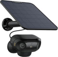 Reolink 180° 4K Camera Solaire Exterieur WiFi sans Fil avec Vision Nocturne ColorX et Assemblage d'Images Double, WiFi 2.4/5 Ghz, Détection Personne/Véhicule/Animal, Argus 4 Pro+Panneau Solaire Noir(Noir)