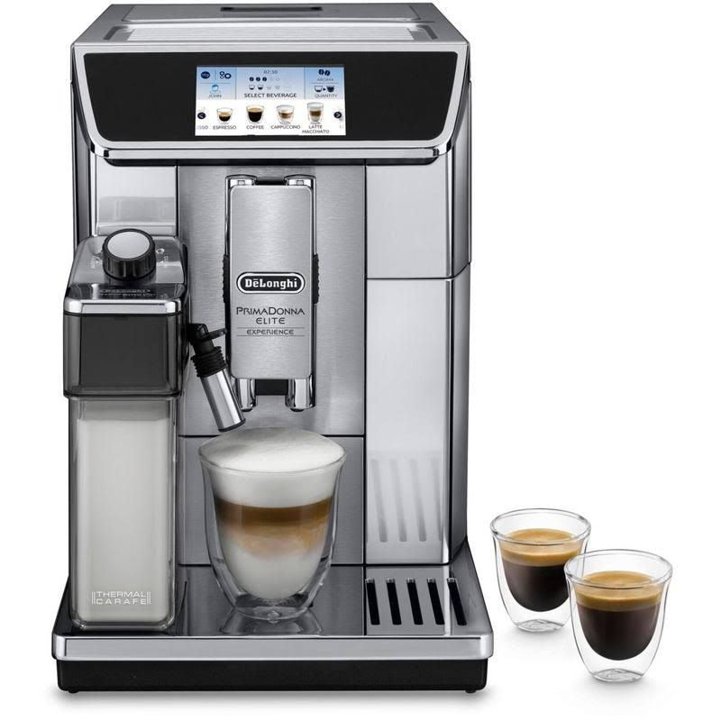 Machine Expresso broyeur DeLonghi PrimaDonna Elite Experience ECAM650.85.MS(Argent)