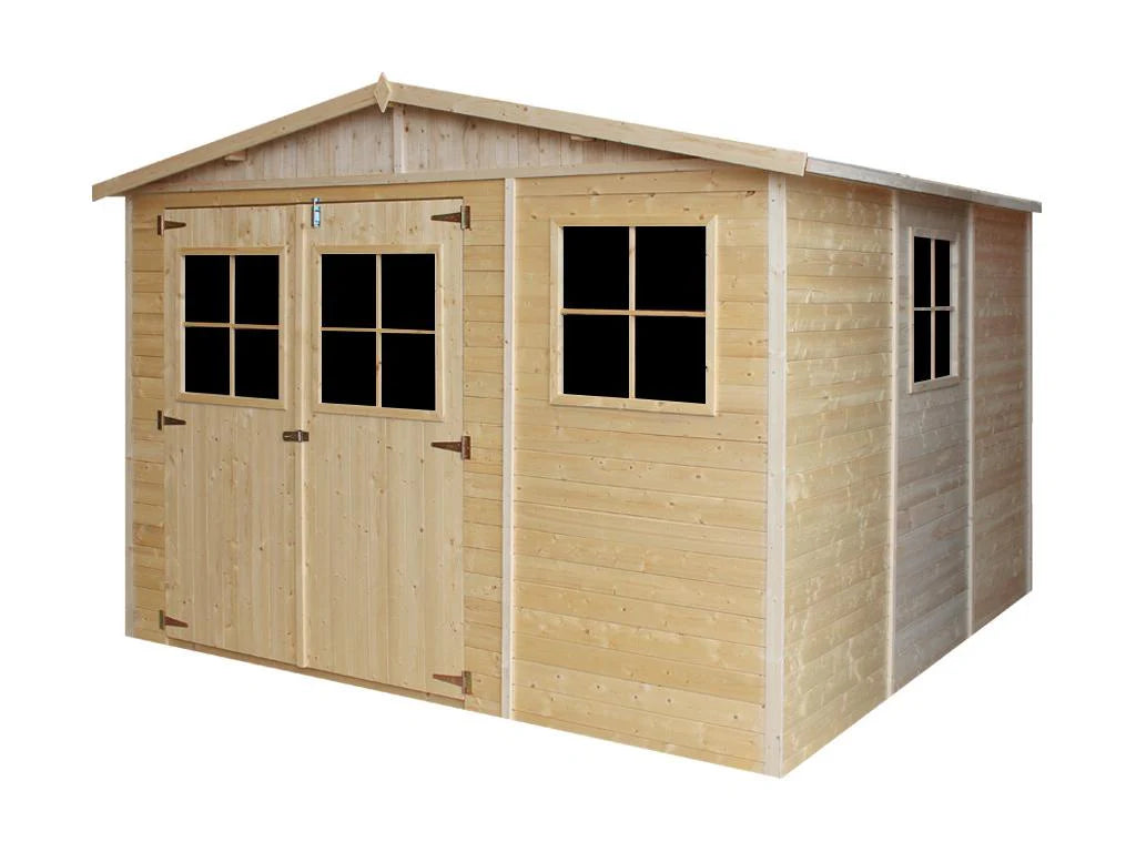Abri Jardin Bois - Beige (m335)(Beige)