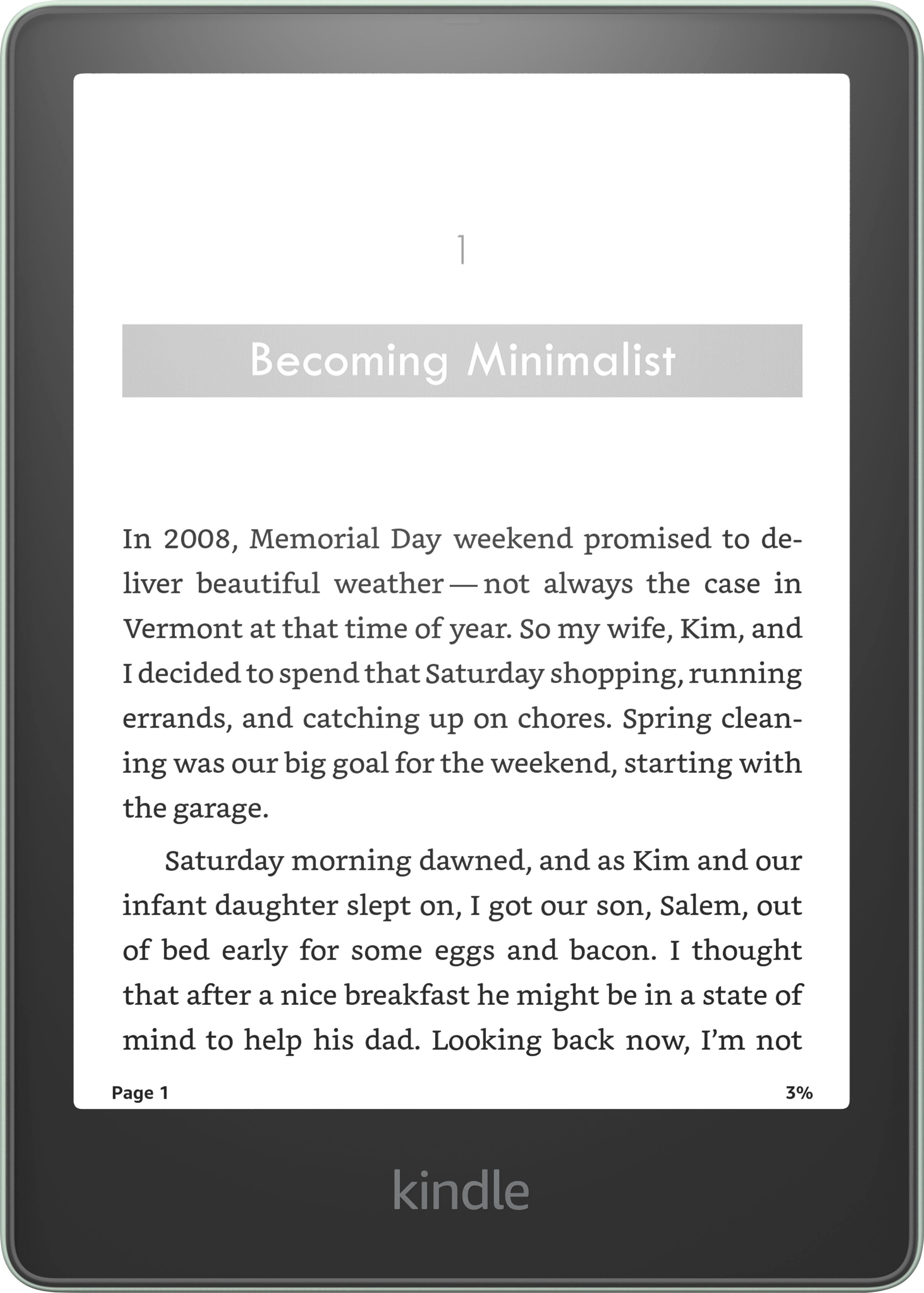 2025 - Kindle Paperwhite Signature Edition - 32GB - Verde Agave -(Black)