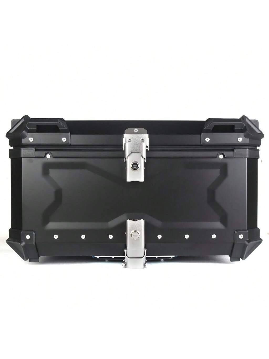 MW 65L boîte de coffre arrière de Moto électrique en alliage d'aluminium à dégagement rapide et de rangement à bagages,(Noir)