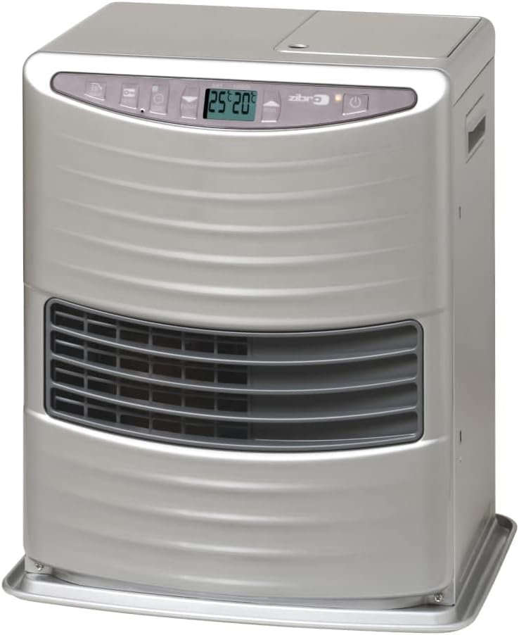 ZIBRO LC-300, Réchaud électronique portable, Excellence japonaise, Chauffe jusqu'à 48 mètres carrés, Aucune installation nécessaire, Puissance 3000 W(Argent)