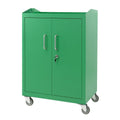 Armoire à outils en métal vert avec roulettes et serrure(Vert)
