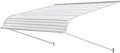 VEVOR Auvent de Porte d'Entrée 122x106,6 cm Marquise de Porte Extérieure Aluminium, Abri de Protection Contre Pluie, Neige, Soleil, Auvent Stable pour Portes d'Entrée, Fenêtres de Porches, de Balcons(Blanc)