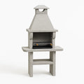 Barbecue gris 90x50x205 cm(Gris)