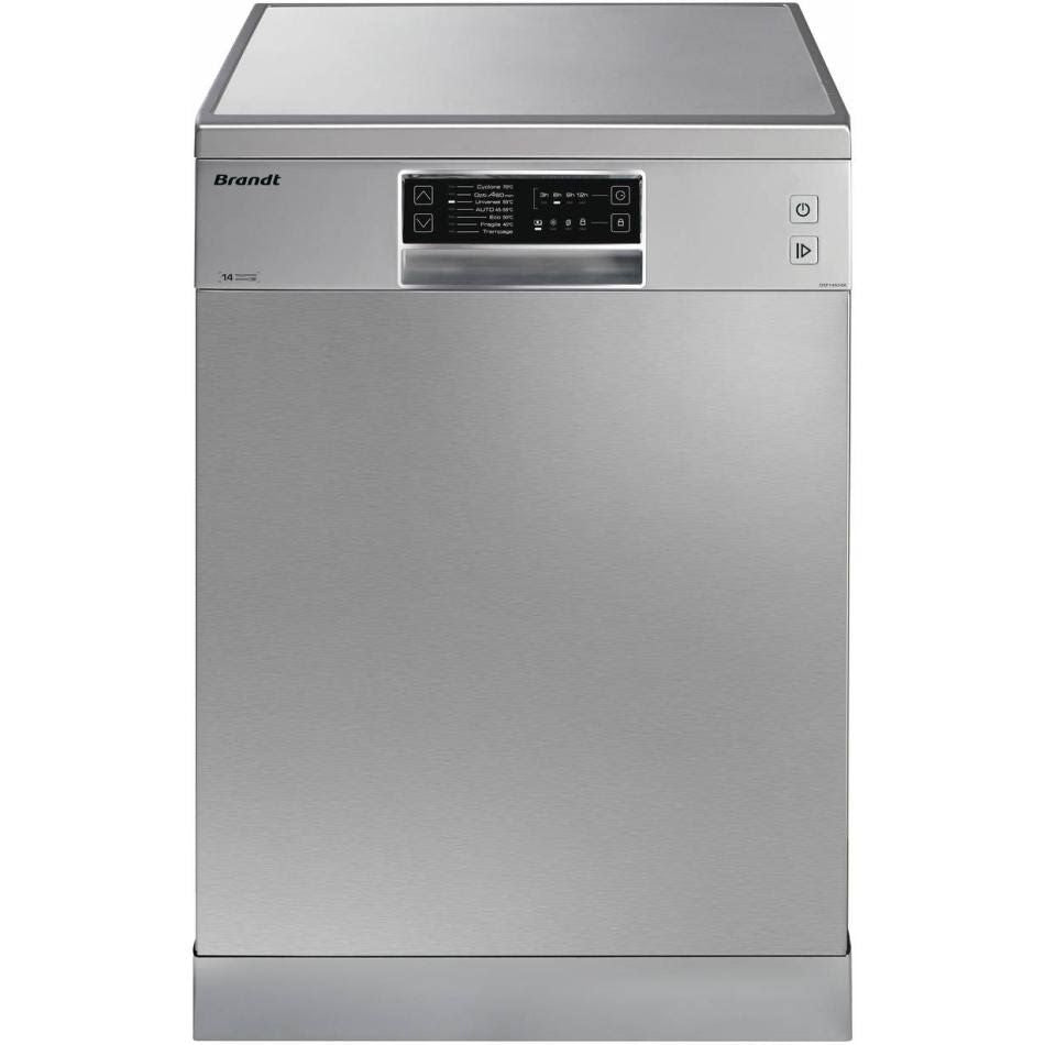 Lave vaisselle 60cm BRANDT DSF34524X 14 couverts(Argent)