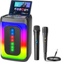 ANUKA Set Karaoké - Kit Karaoké - Set Karaoké Pour Adultes - Sets karaoké - Set Karaoké Avec 2 Microphones - Set Karaoké Avec Microphone Sans Fil ...(Noir)