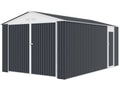 habitat et jardin Garage Métal houston 15,36 M²(Gris/Blanc)