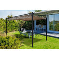 Freestanding pergola Noosa 4x3m beige canvas roof(Beige/Noir)