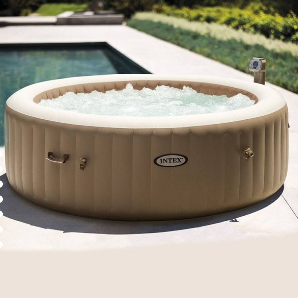 intex Spa gonflable PureSpa rond Bulles 4 places(Beige)