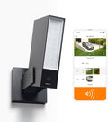Netatmo Caméra de Surveillance Extérieure Intelligente avec Sirène 105dB, WiFi, Eclairage Intégré 12W, Détection des Mouvements, Vision Nocturne, Vidéo HD, Stockage Local, Aucun Abonnement, NOC-S-AMZ(Noire)